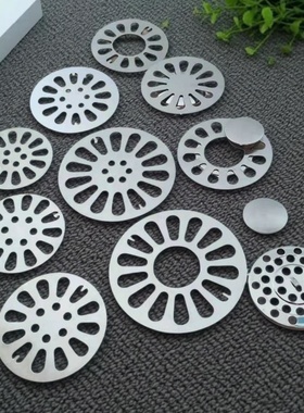 地漏盖子不锈钢圆形加厚拉丝双用盖片浴室卫生间厕所下水道过滤网