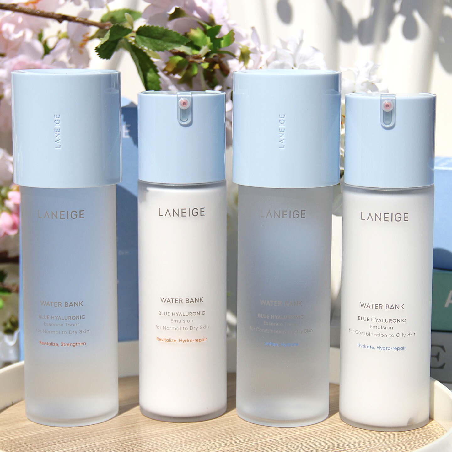 兰芝新水酷小蓝盾水乳套装爽肤水乳液保湿补水清爽滋润修护控油