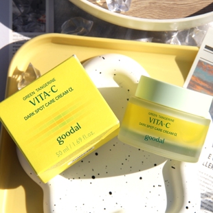 韩国goodal果达儿青橘vc面霜保湿滋润美白提亮淡化痘印改善暗沉