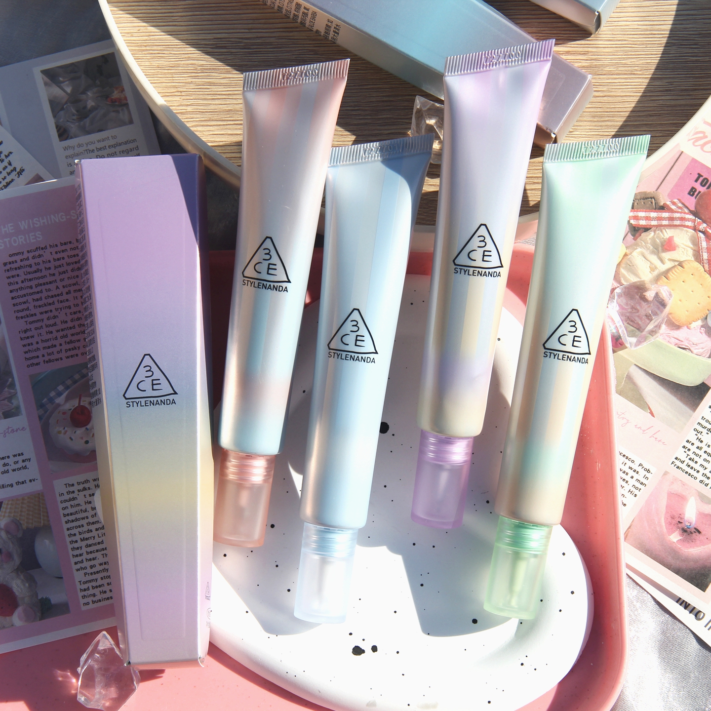 3CE新品四季妆前乳打底隔离养肤