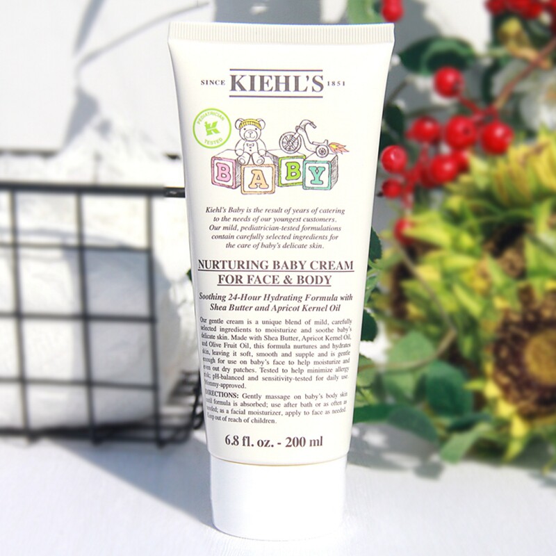 kiehls科颜氏婴儿宝宝营养舒缓保湿面霜200ml儿童脸部身体润肤霜