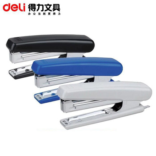得力0221订书机10号订书针轻巧型带起钉器0010订书针得力文具用品