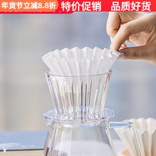 泰摩 冰瞳B75咖啡滤杯 金龙杯 手冲蛋糕型折纸过滤杯单品冠军杯01