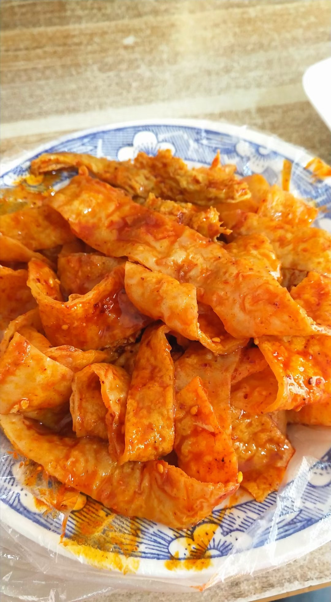 烙面皮陕西岐山特色小吃香辣味真空包装方便食品7份包邮即食