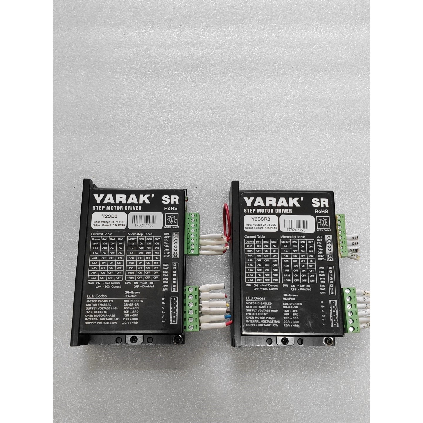 YARAK'SR步进驱动器 Y2SD3 和 Y2SSR8,拆工业备件