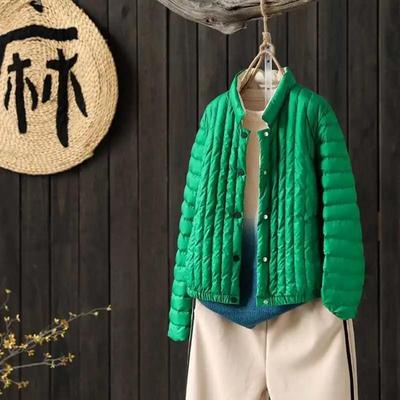 宽松短款外套棉服轻薄羽绒服