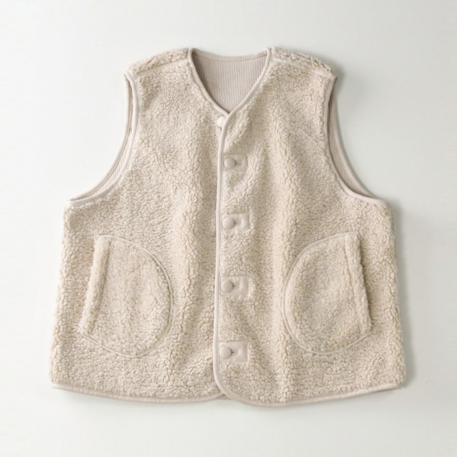 毛绒绒穿搭羊羔毛马甲背心女秋冬外搭叠穿高级感保暖马夹无袖上衣