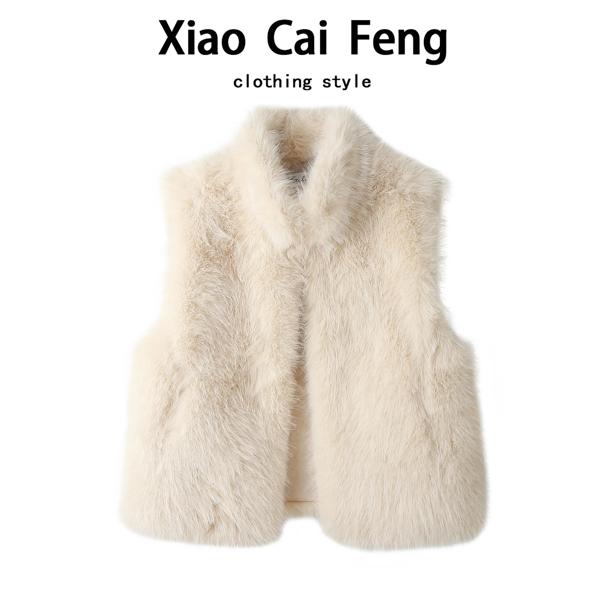 仿狐狸毛皮一体马甲女秋冬短款显瘦毛背心环保皮草毛绒绒坎肩外套,女装/女士精品,马夹,淘宝优惠券,粉丝福利购,淘宝优惠卷