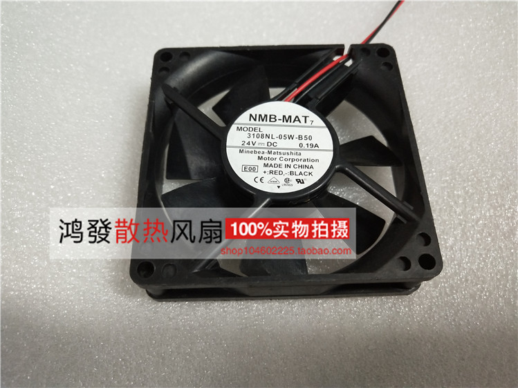 3108NL-05W-B50-P00 NMB散热风扇 24V 0.19A 8020 8CM 2线