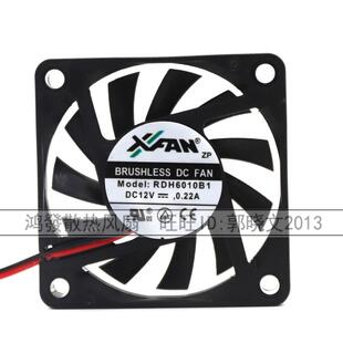 RDH06010B1 欣瑞联 12V 0.22A 60X60X10MM散热风扇 原装 6010 正品
