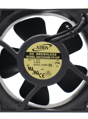 AD1224HB-F91GP 台湾ADDA风机12038 24V 金属框 变频器散热风扇