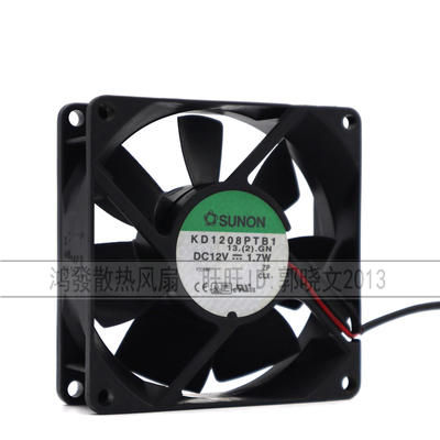 原装 建准SUNON 8厘米8CM双滚珠风扇 8025 12V 1.7W KD1208PTB1