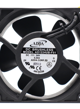 正品 ADDA AD1224UB-F51 12038 24V 0.40A 12CM/厘米 变频器风扇