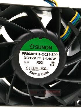 原装 SUNON PF80381B1-Q020-S99 80*80*38MM 风扇 DC12V==14.40W