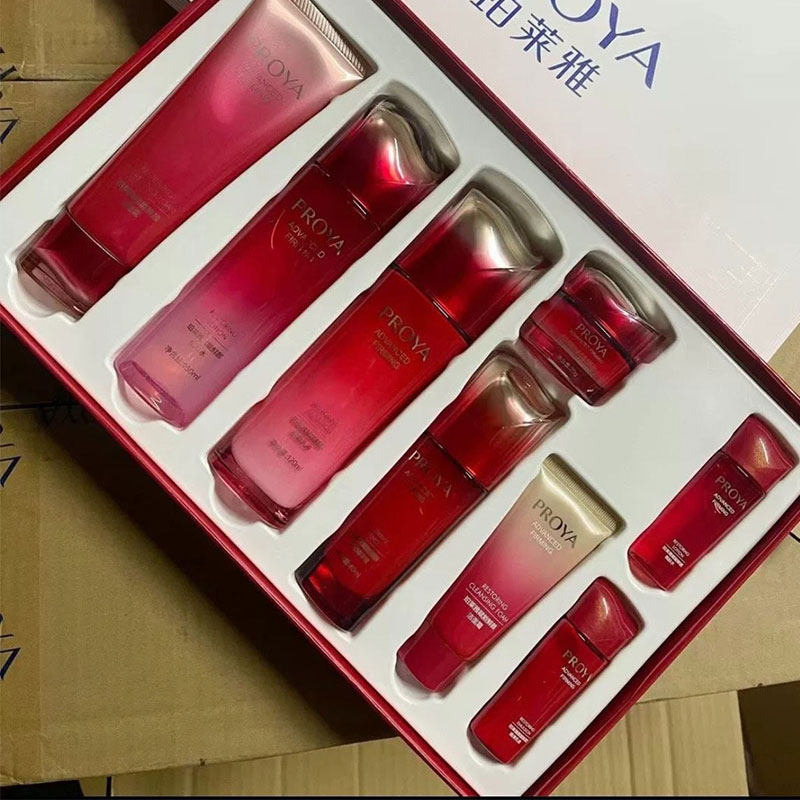 珀莱雅赋能鲜颜御龄套盒水乳精华洁面眼霜五件套礼盒大红瓶刮码