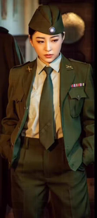 推理社衣服美式翻领女军官服装民国女特务国民军官剧本杀装饰衣服