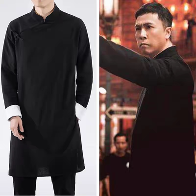 叶问4同款长衫衣服咏春拳服装李小龙唐装甄子丹功夫国风练功服男