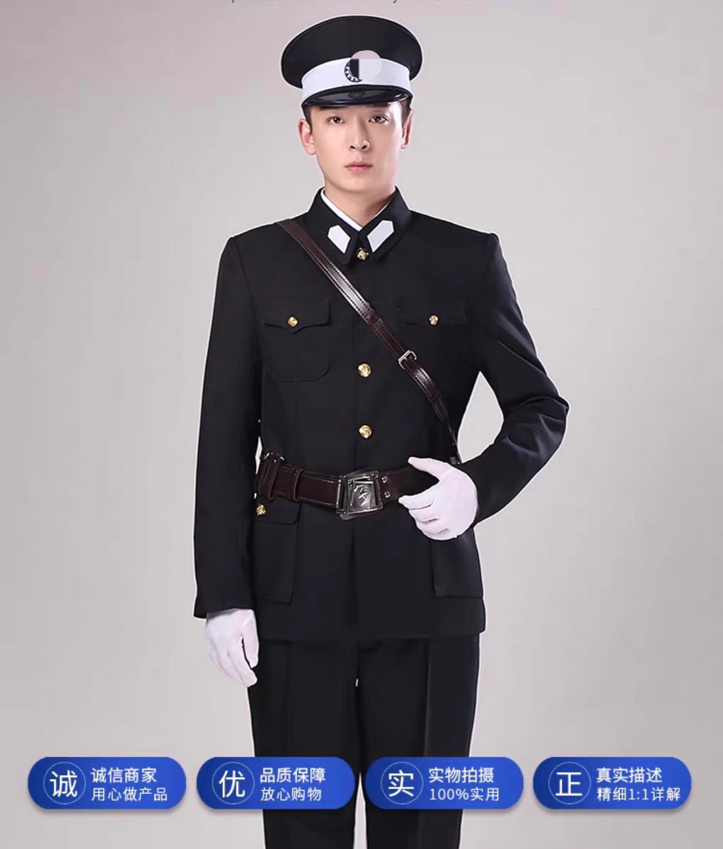 二狗子黑色民国时期巡捕房伪军演出服舞台表演服影视服装话剧高端