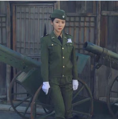 民国军官服男女儿童国民党表演服装演出服特工特务间谍视频拍摄服