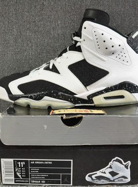 Air Jordan 6 Oreo AJ6 奥利奥6 男子篮球鞋 384664-101
