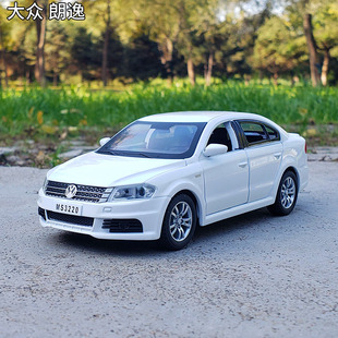 32大众朗逸合金汽车模型回力声光玩具轿车仿真金属车开门玩具车