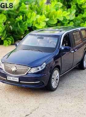 1:32别克GL8商务车MPV合金汽车模型六开门仿真声光回力玩具车摆件