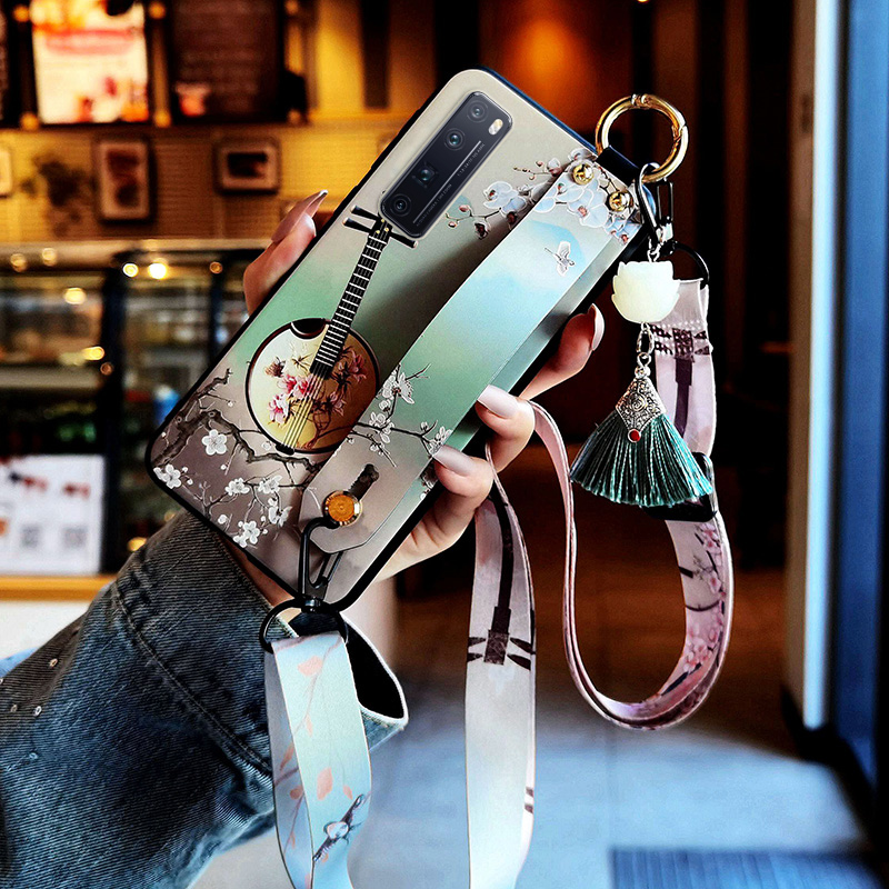 全包边nova14古风女斜挂绳手机壳