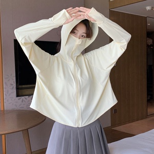 防晒衣女士冰丝轻薄夏季防晒服2026新款防紫外线宽松透气凉感外套