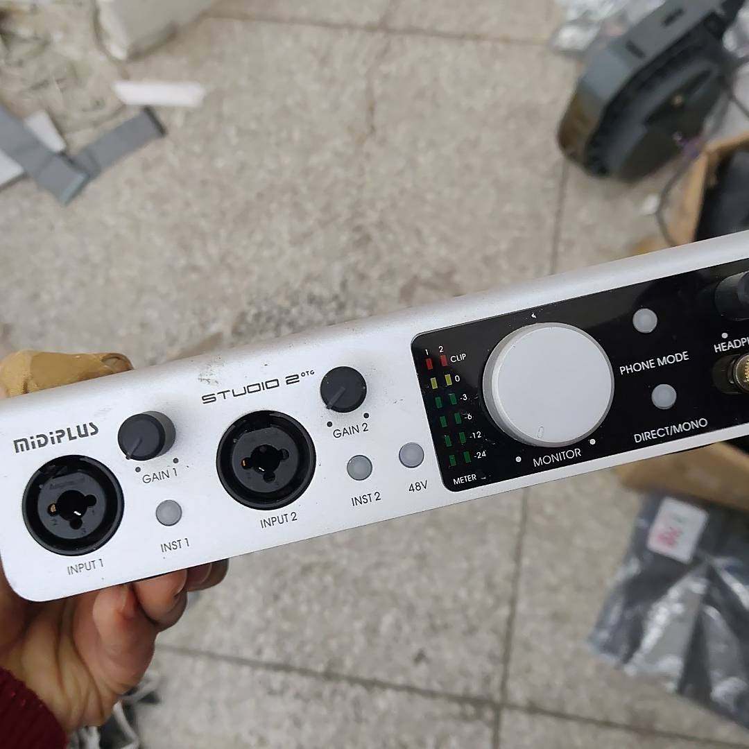 议价MIDIPLUS STUDIO 2 OTG声卡，成色如图，功