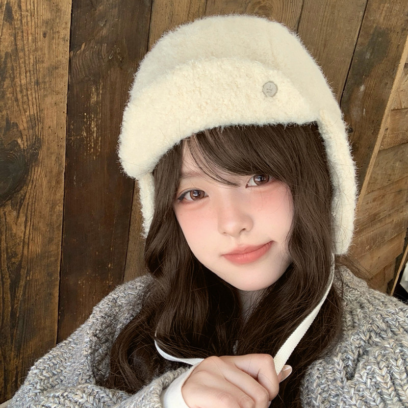 纯色毛绒雷锋帽子女秋冬季骑车防风防寒保暖百搭护耳加厚飞行帽潮,服饰配件/皮带/帽子/围巾,帽子,淘宝优惠券,粉丝福利购,淘宝优惠卷