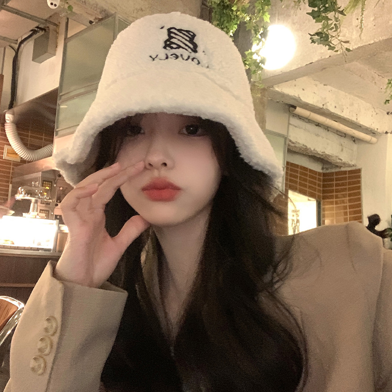 秋冬帽子女韩版百搭可爱羊羔毛绒