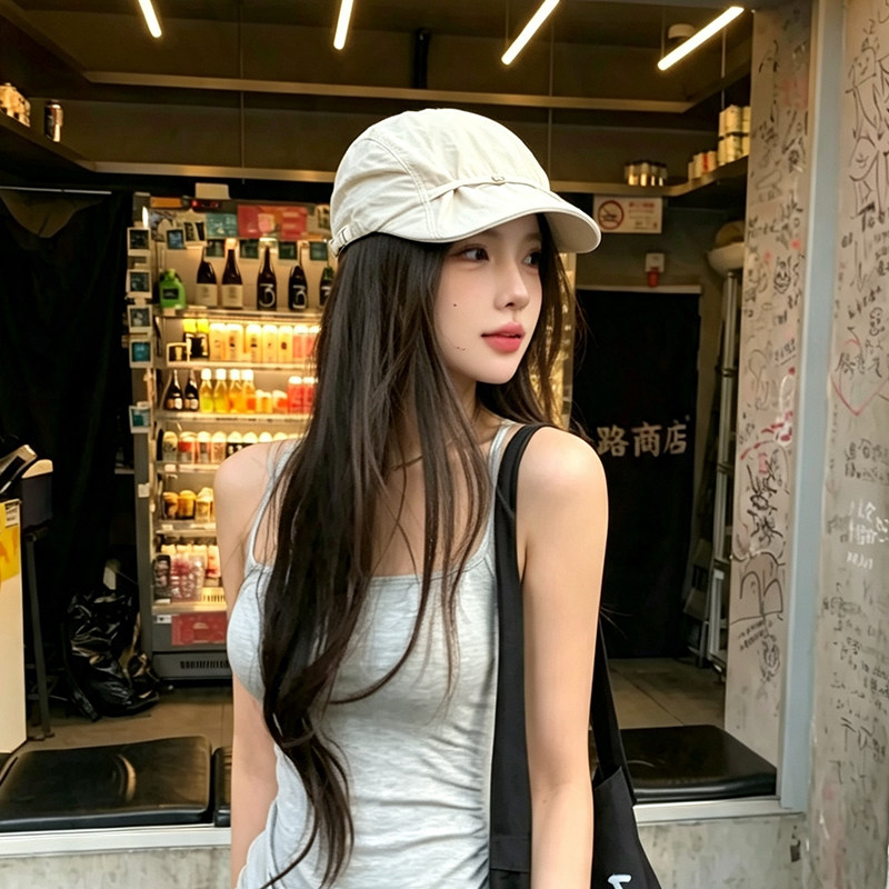 夏季女款显脸小防晒速干贝雷帽图片