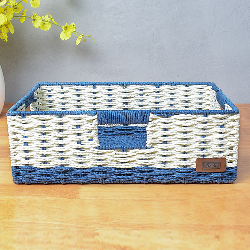 草编布艺收纳筐桌面零