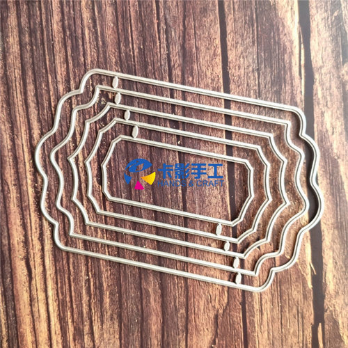 crapbook DIY相册卡片薄板模具边框5个装 bk002 卡影定制