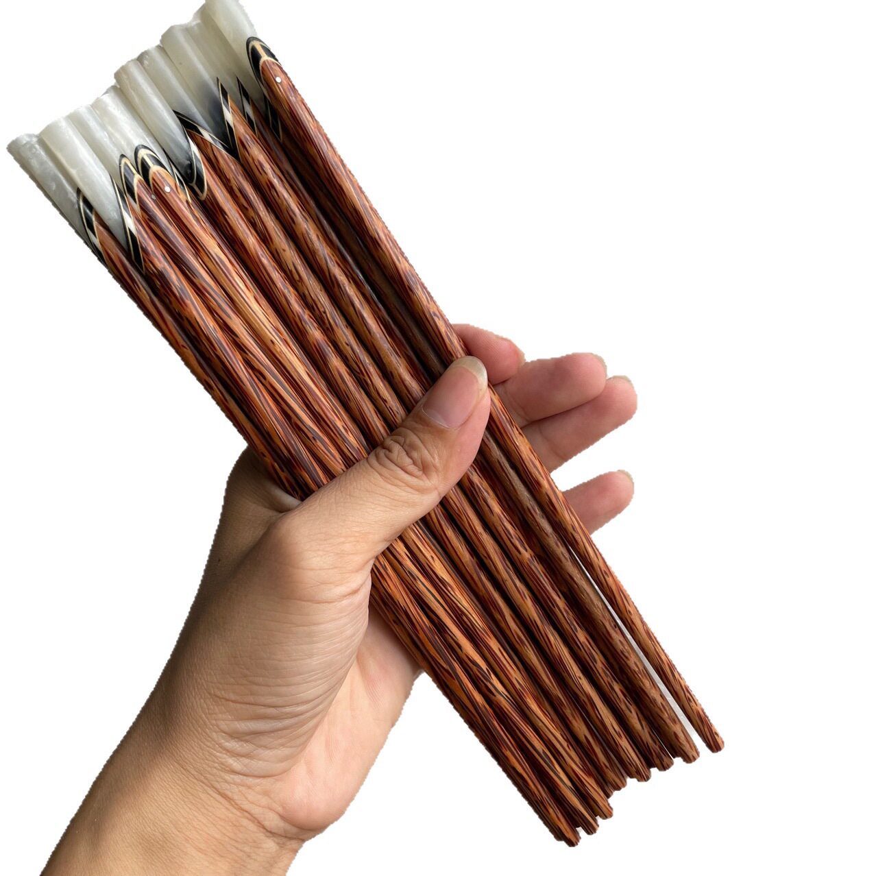 天然手工椰木贝壳餐具镶嵌家用防