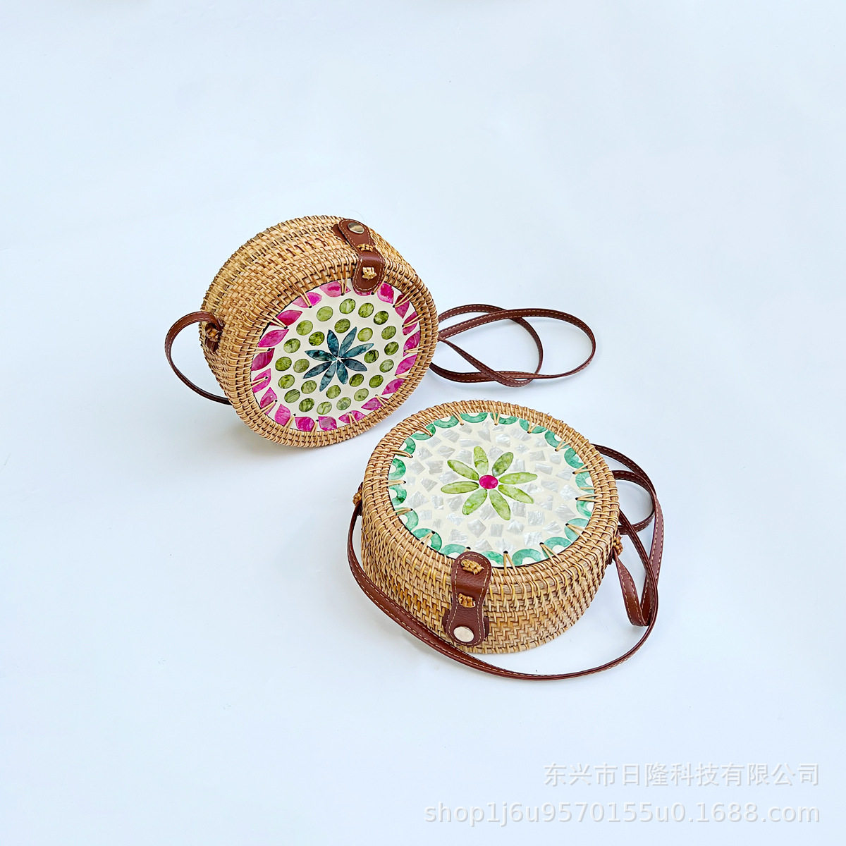 越南藤编包复古休闲度假包迷你贝
