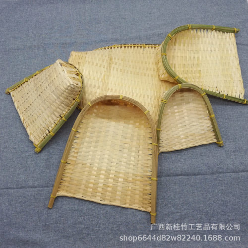 竹编畚箕开口小簸箕编织筲箕工艺