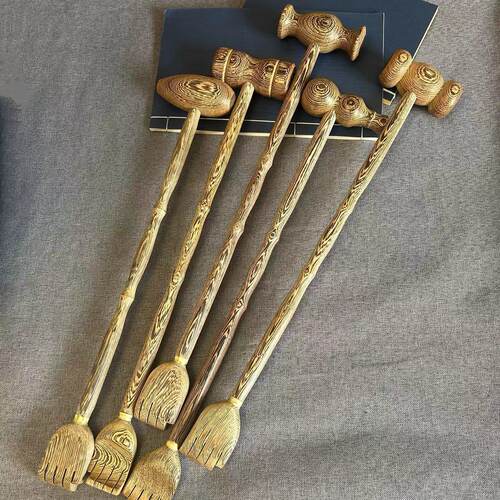 鸡翅木两用健身锤敲打锤按摩捶