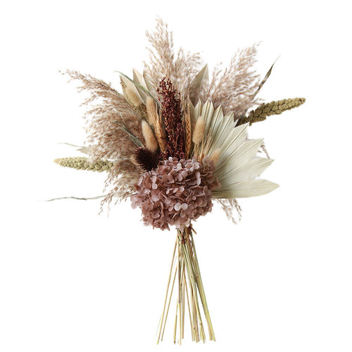 狂想者新品蒲扇柴芦混搭干花花束