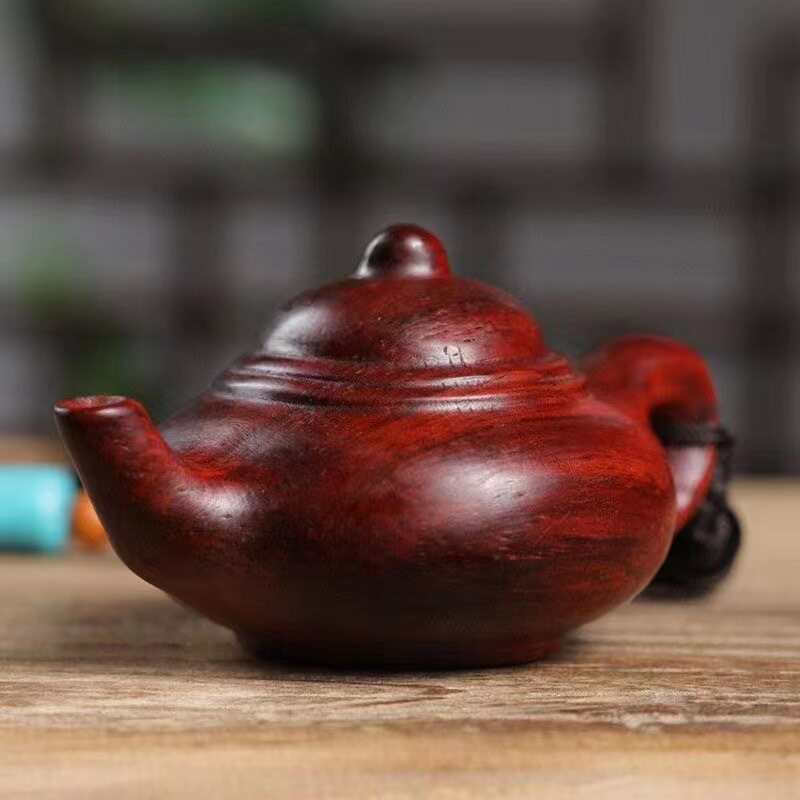 把把壶手把件木质小壶摆