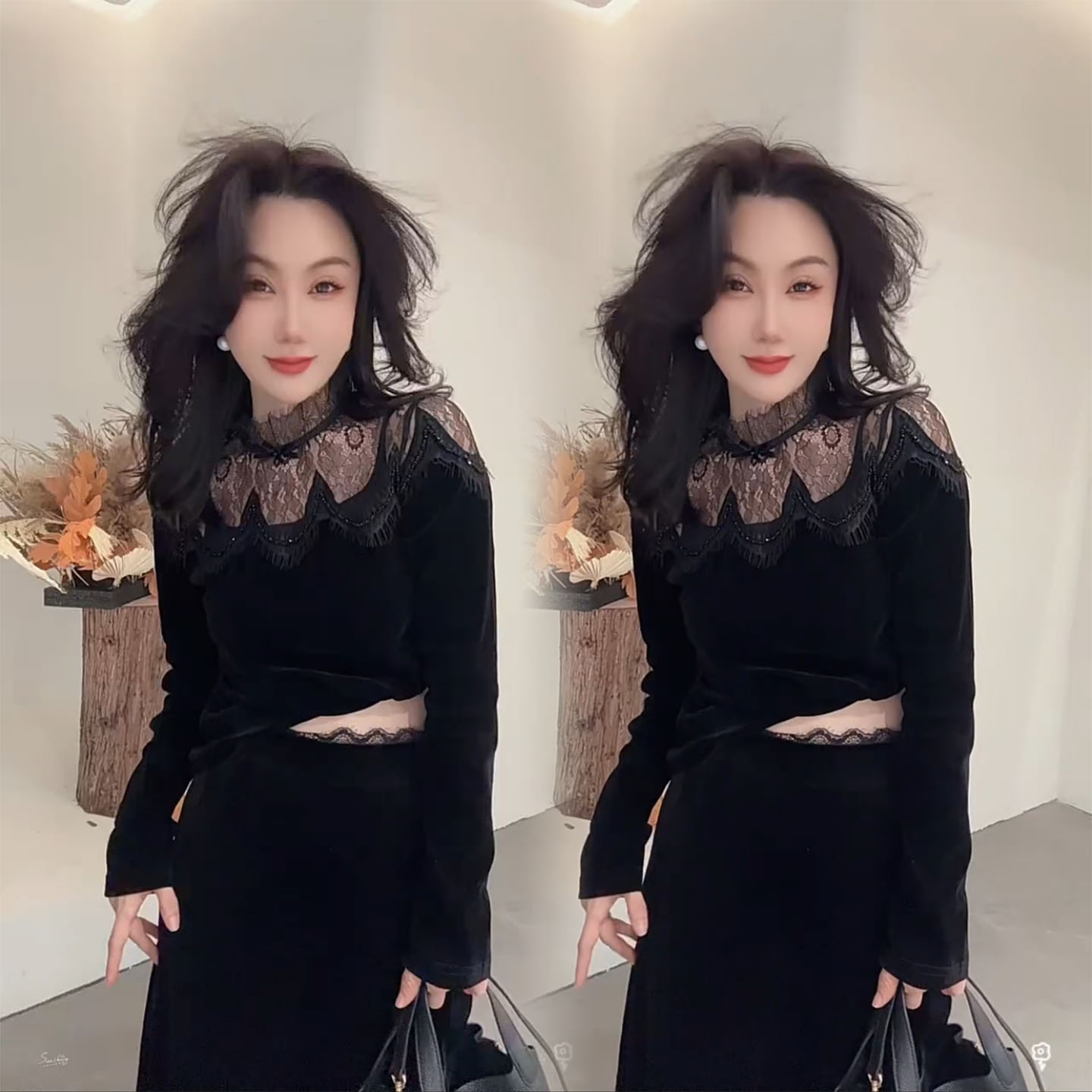 韩版时尚洋气高级感气质两件套女