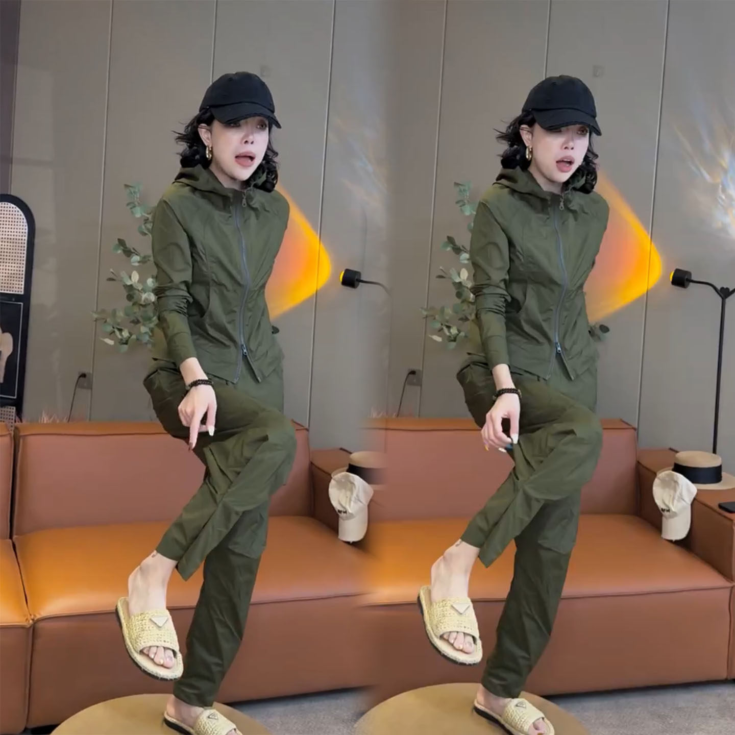 时尚百搭休闲防晒外套长裤两件套女夏季闺蜜户外出游轻薄防晒套装