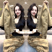 风盘扣套装 女2025秋冬季 新款 新中式 洋气显瘦外套阔腿裤 两件套女潮