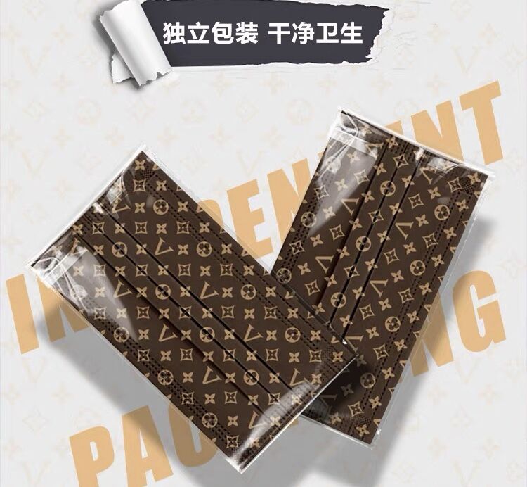 彩色口罩时尚潮牌透气含熔喷布