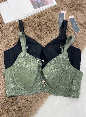 古拉苏大胸显小内衣女士薄款软钢圈收副乳防下垂调整型文胸88019