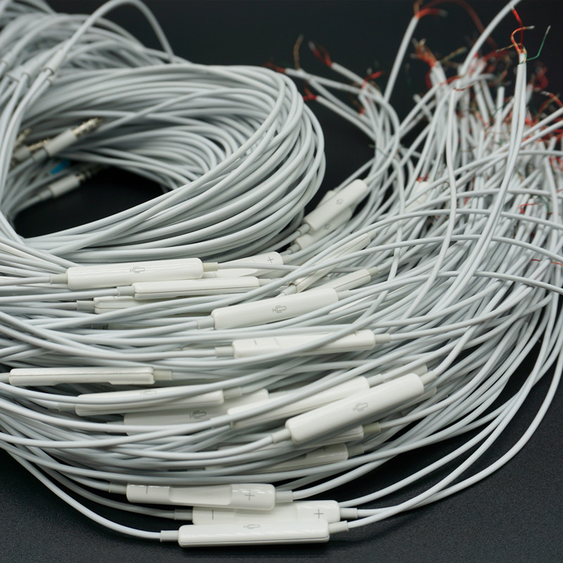 机耳机线 大牌拆机线ios配件 加减控制音量 原装好线DIY配件