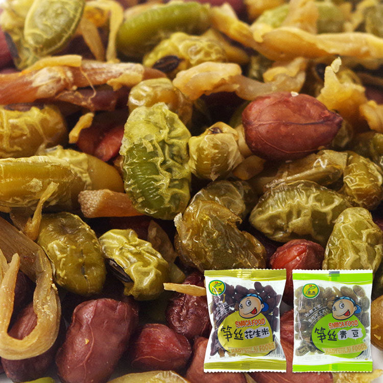 登科笋丝花生米笋丝青豆图片