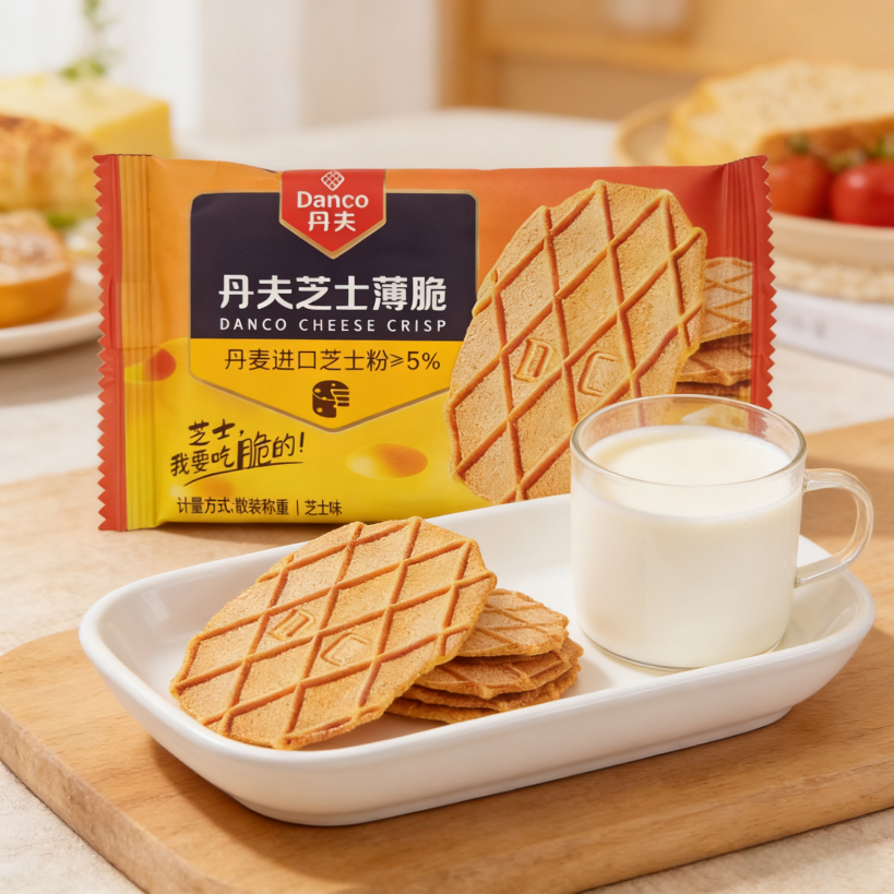 易碎介意慎拍丹夫芝士薄脆芝士味下午茶点心小零食独立小包装