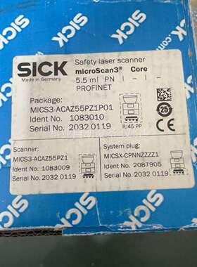 SICK西克MICS3-ACAZ55PZ1P01扫描仪，订货（议价）