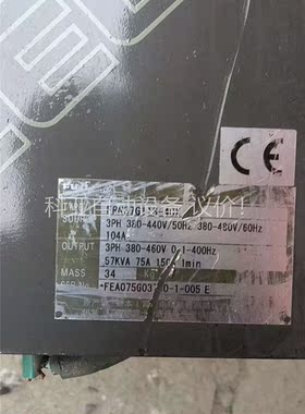 富士变频器FRN37G11S一4CX，37KW，拍，功(议价)